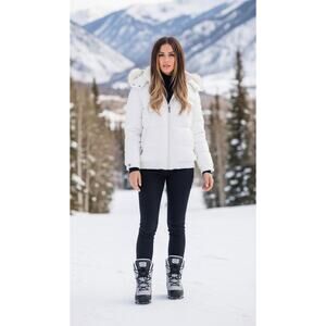 NWT Spire By Galaxy Water-Resistant Puffer Jacket Coat Puffer Ski White S